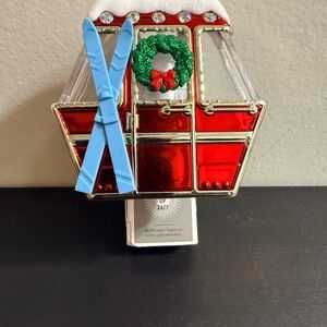 Festive Red and Blue Holiday Wall Plug